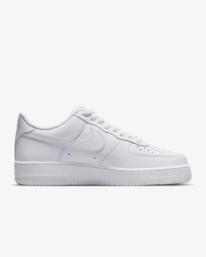 White Nike Air Force 1 sneakers